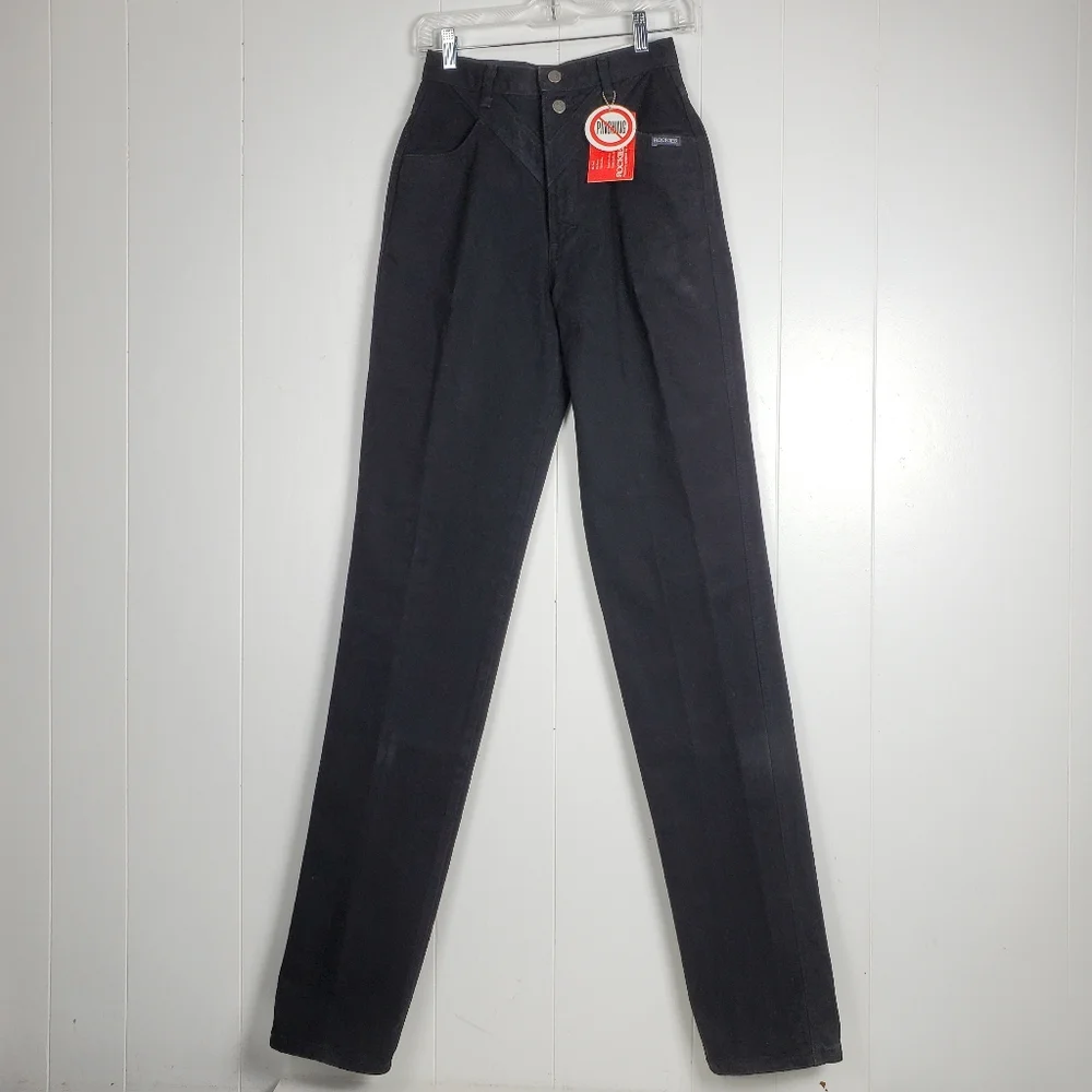 NWT Rockies high waisted mom 90s y2k jeans Vintage deadstock in jet black